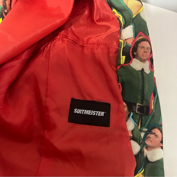 Suitmeister Buddy The Elf Holiday Christmas Blazer Small 34-36 Multicolor Unique - Picture 10 of 16